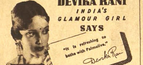 Devika Rani in Palmolive Soap ad from 1938